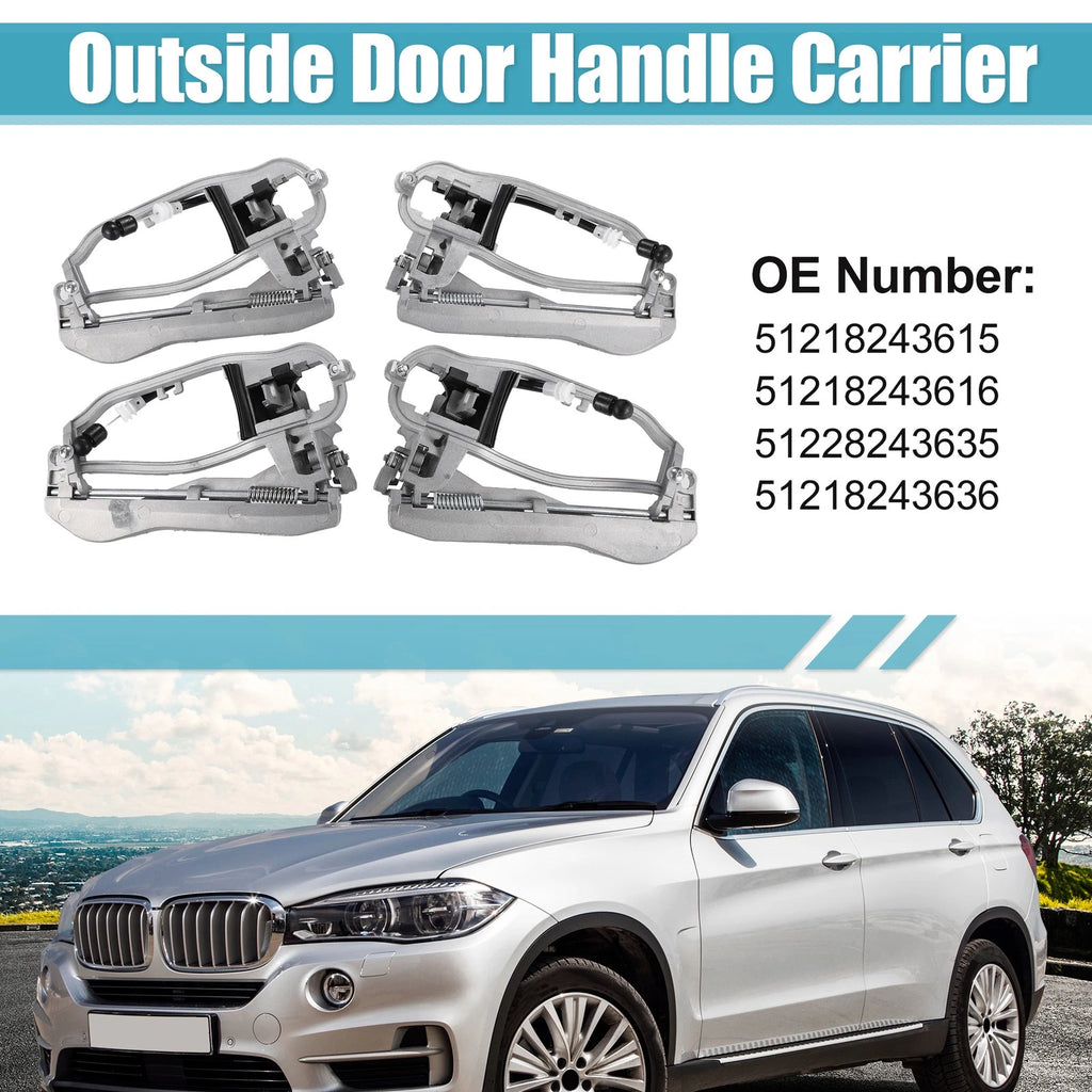 Set Outside Door Handle Carrier Front Rear Left Right for BMW X5 E53 (2000–2006)