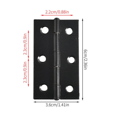 Set of 4 Mini Flat Hinges for Jewelry Chest (60x36mm)