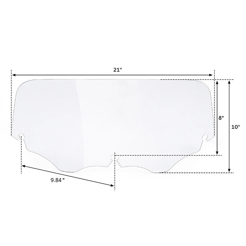 8" Clear Windshield for Harley Touring Electra Glide Trike (1996–2013)
