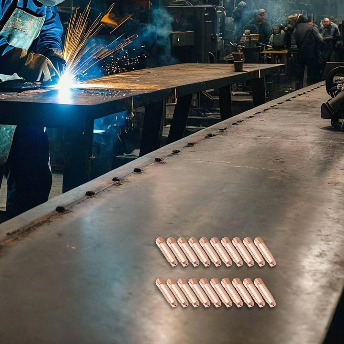 20PCS Contact Tips for Stable Structure MB15 15AK MIG Welding