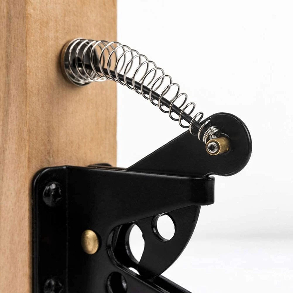 Self-Locking Gravity Latch for Adjustable Gates