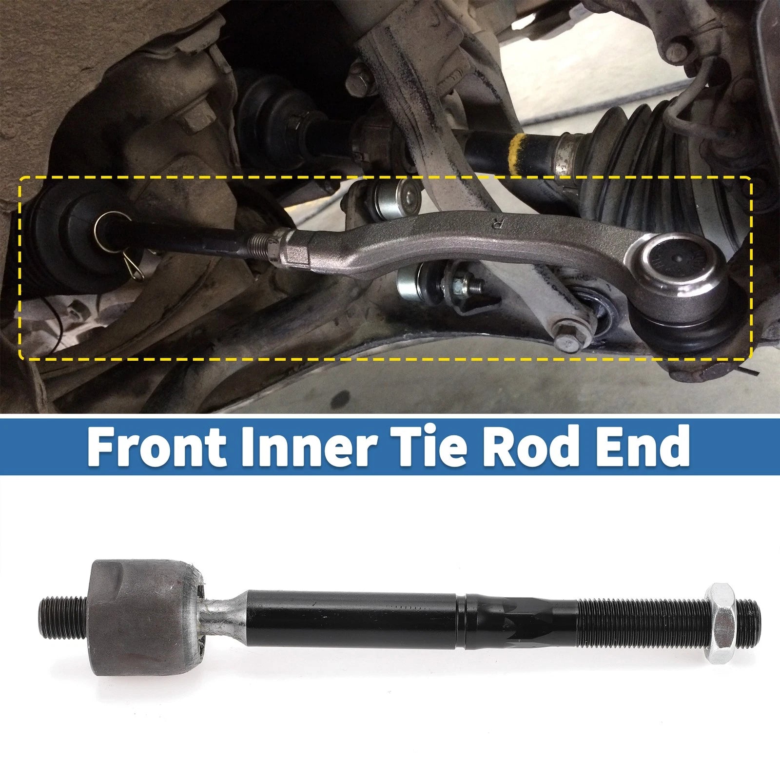 2X Front Inner Tie Rod End Links for Chrysler 300 (2011–2014)