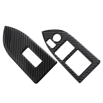 Black Carbon Interior Window Switch Button Trim for Subaru BRZ, Toyota 86 (RHD)