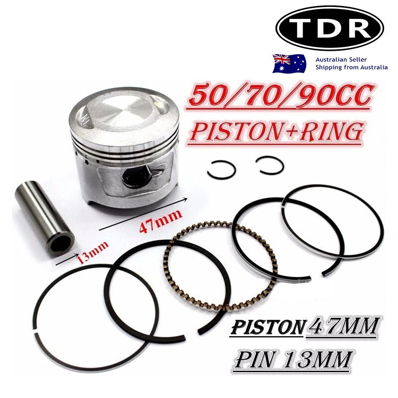 Piston Rings Set for Thumpstar Atomik Pit Pro 70cc 90cc (47mm 13mm)