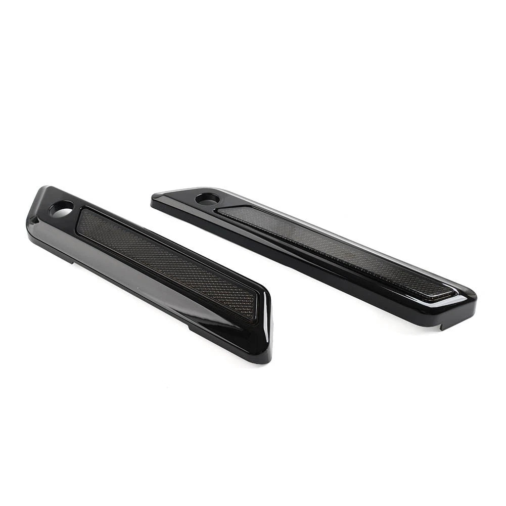 Latch Cover With Smoke Reflector Black For Harley Touring Electra Glide 2014-up