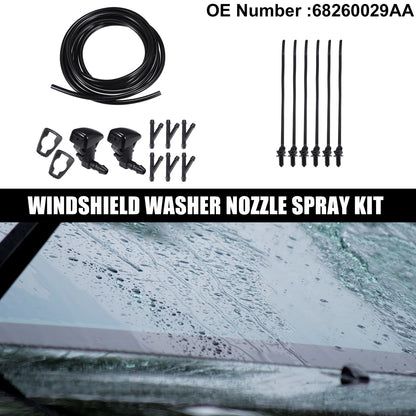 Set of 2 Windshield Washer Nozzles No. 68260029AA for Chrysler 300 (2005–2010)