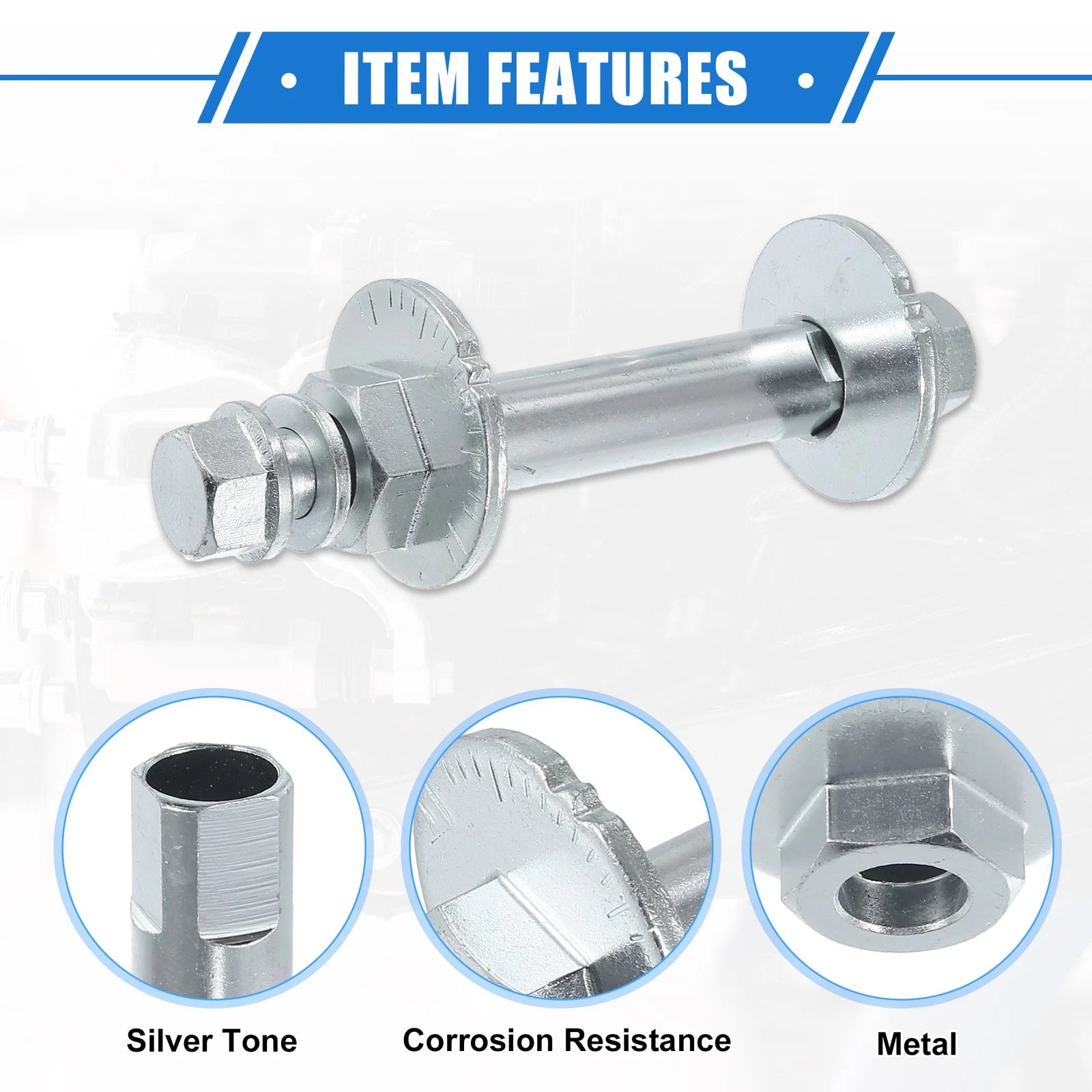 2 Pcs Eccentric Alignment Camber Bolt for Toyota Sequoia, Lexus (2001–2022)