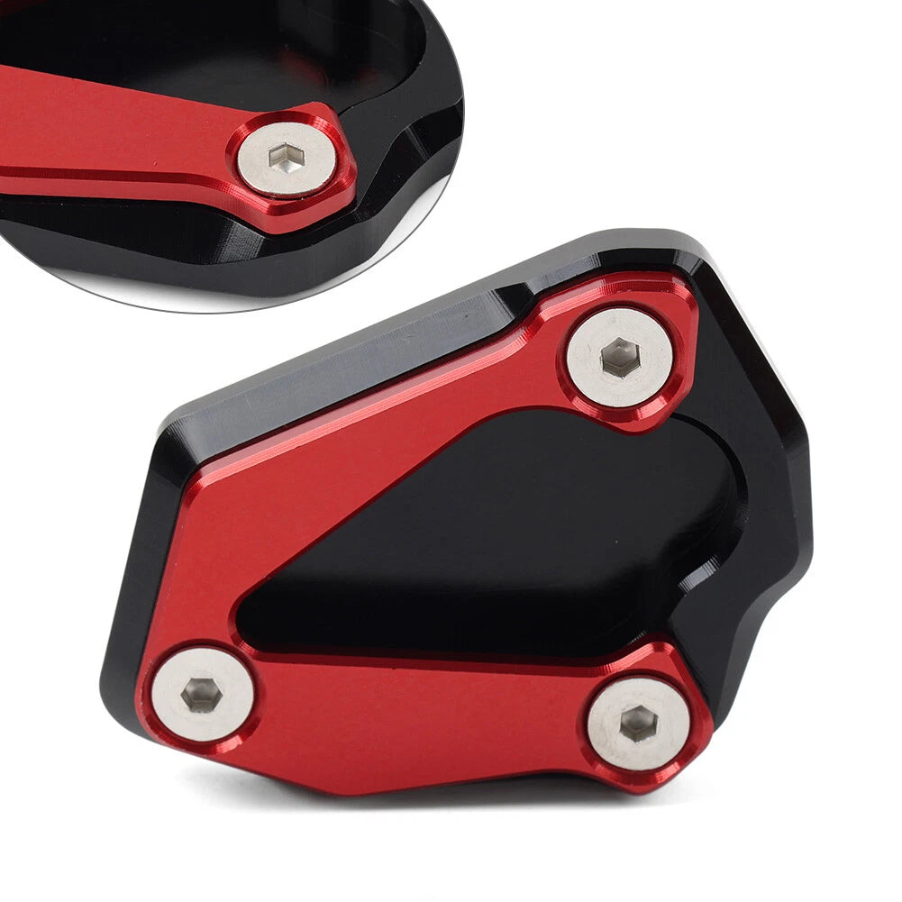 Kickstand Side Stand Extension Foot Plate Pad for BMW S1000R S1000RR (2019–2023) Red