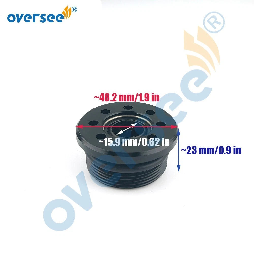 2pcs Trim Cylinder Screw End Cap for Yamaha 4T F 150HP Outboard (N/A)