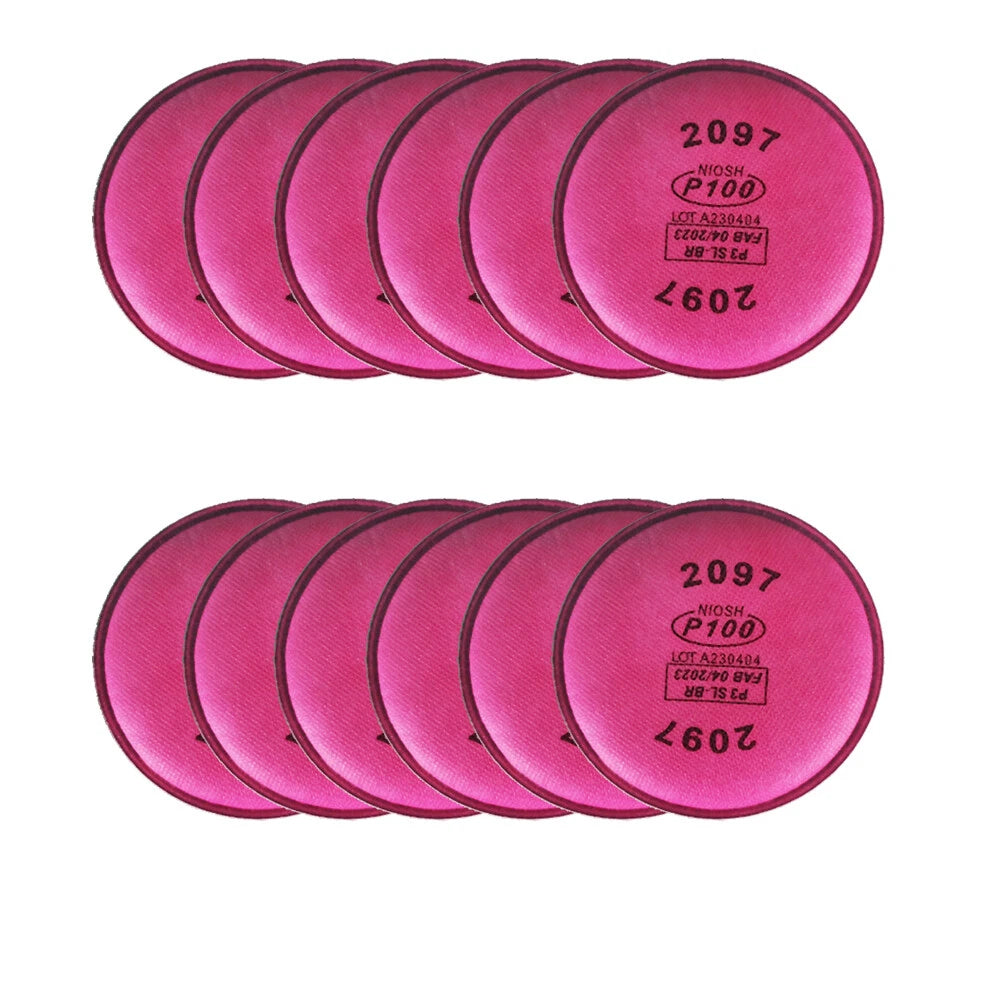12pcs 2097 Particulate Filters for 3M 6000 7000 FF-400 Series