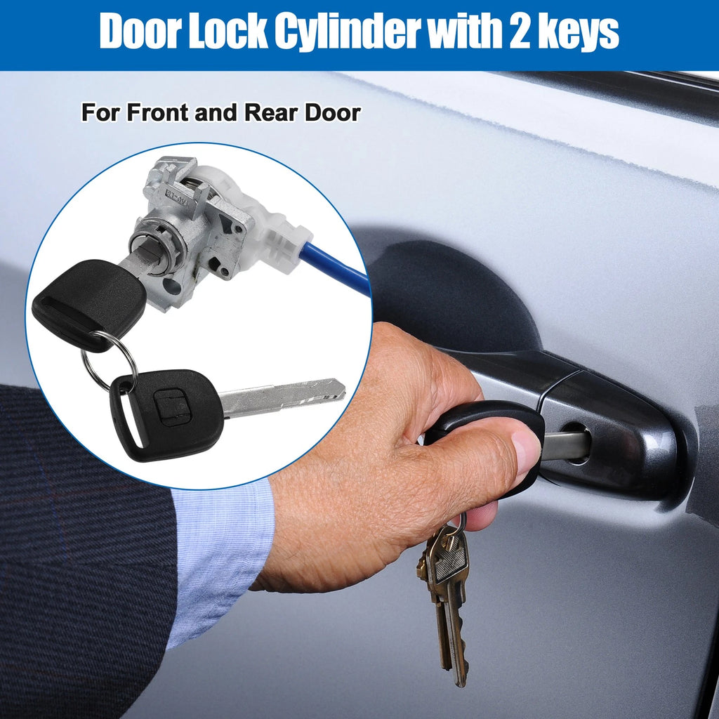 Door Lock Cylinder with Cable and Keys for Honda Accord (2011–2012)