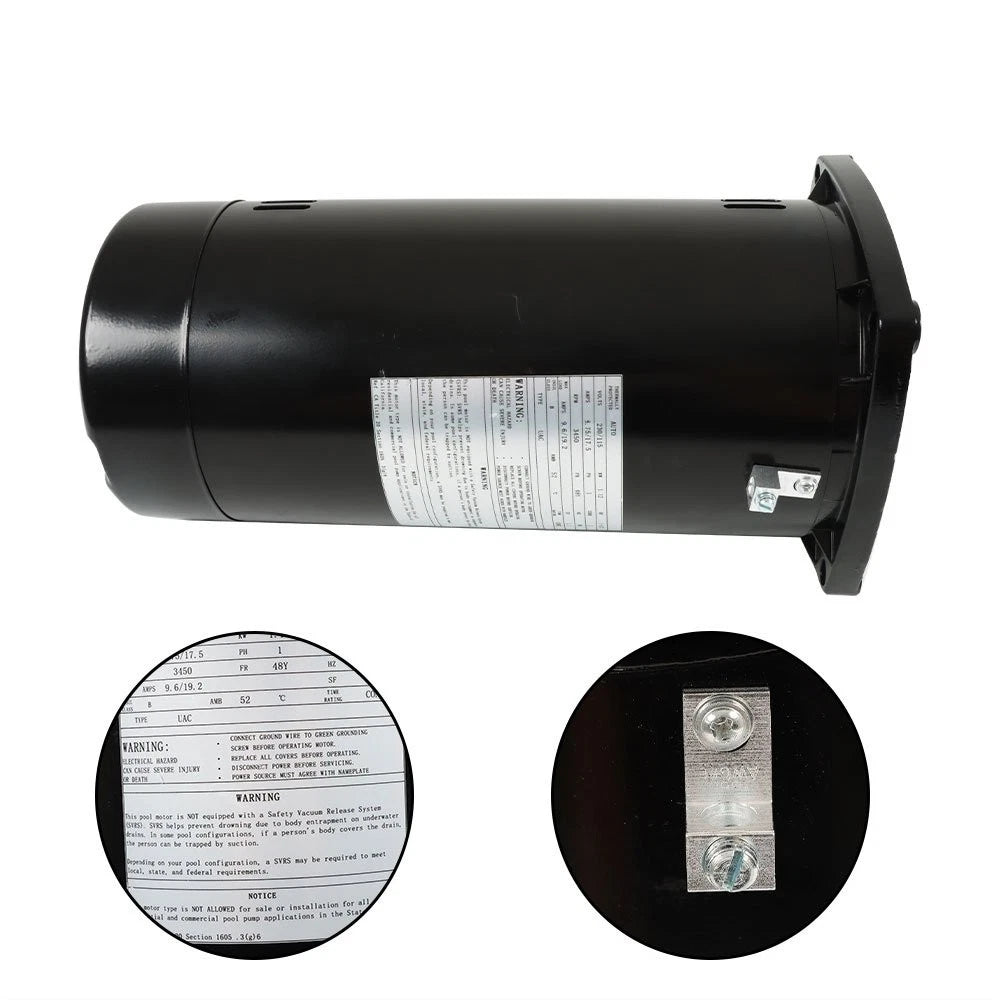 1.5HP Pool Motor for LABLT EUSQ1152 ASQ165 USQ1152 (115/230V)