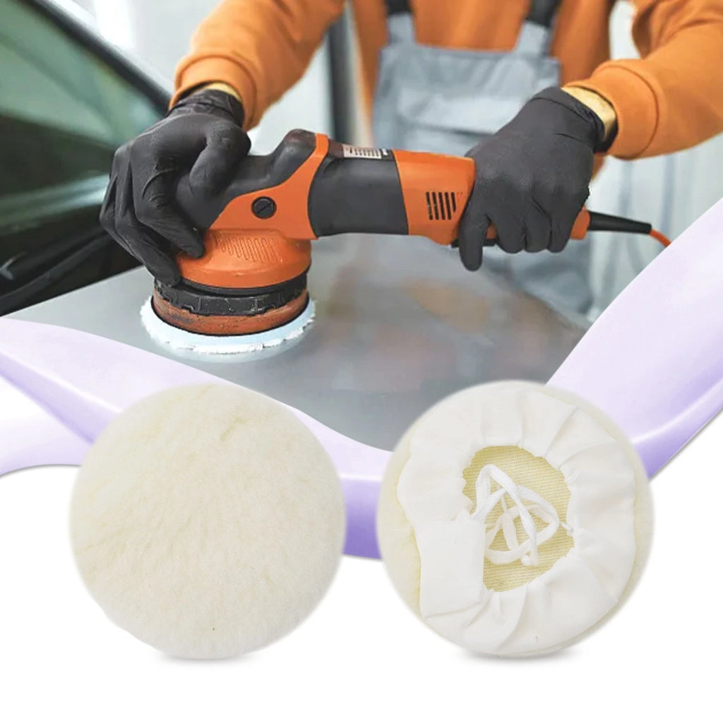 Set of 6 Soft Wool Buffing Polishing Pads for Car Buffer