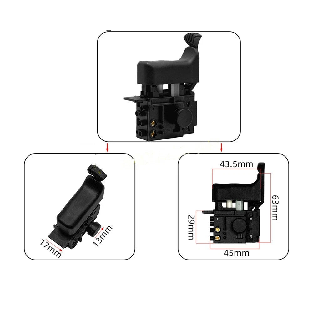 Replacement Drill Switch for Makita HR2450 HR2453 DP4010 DP4011