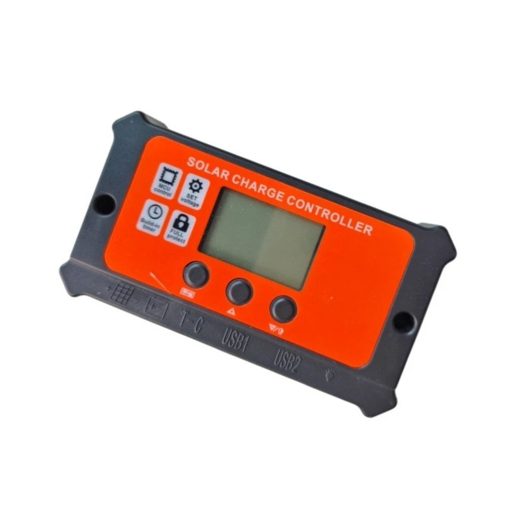 10A Solar Charge Controller for Dual Voltage 12V 24V with LCD Display