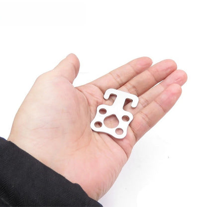 SS316 Scuba Diving Hook Buckle with 5mm Elastic Cord (49, 33, 2mm, 500mm)