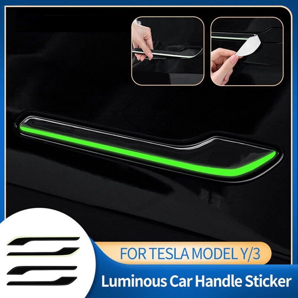 Luminous Door Handle Sticker Protector for Vehicle