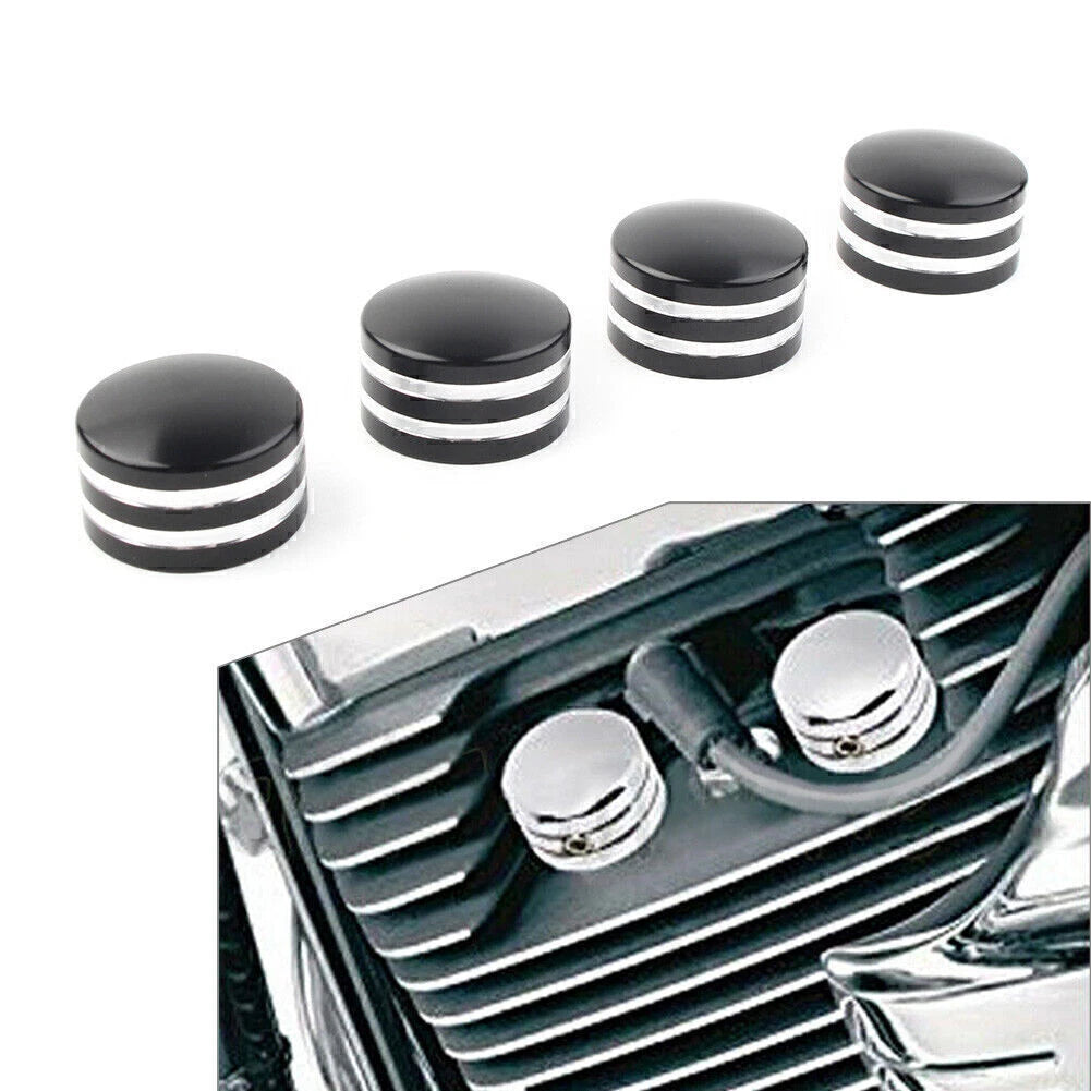 4X Head Bolt Covers for Harley Sportster XL 883 1200 (1986–2017)