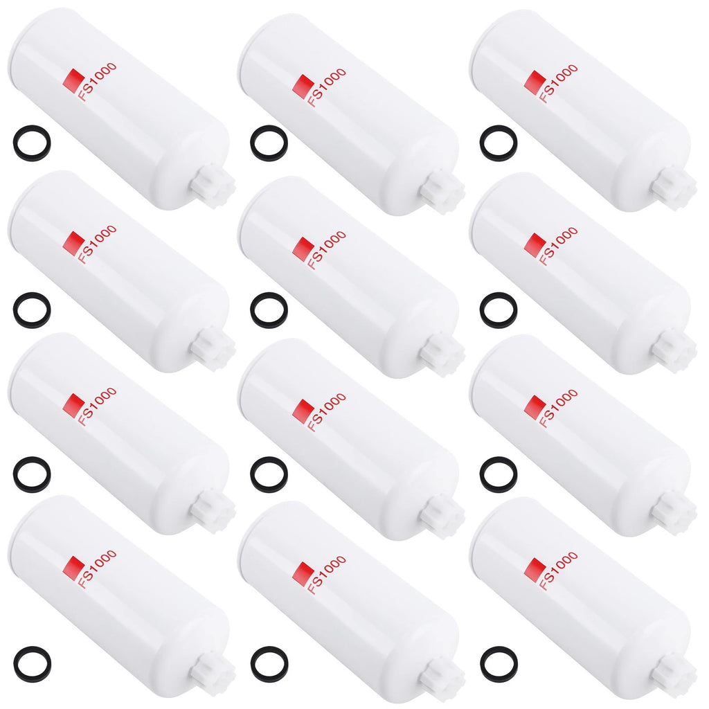 12 Pcs Fuel Filter & Water Separator for Liebherr (5614398)