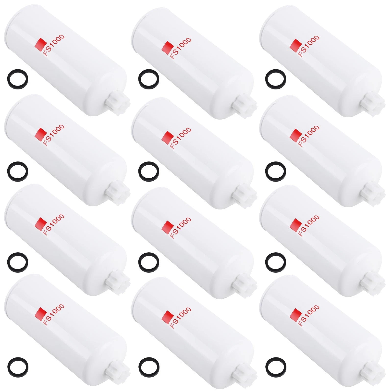12 Pcs Fuel Filter & Water Separator for Liebherr (5614398)
