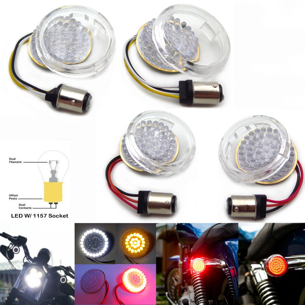 Bullet LED Turn Signal Light 1157 Insert for Harley