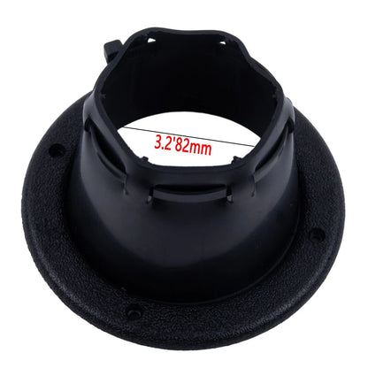 Rugged Black Plastic Vinyl Boat Cable Boot with 4 Mounting Holes