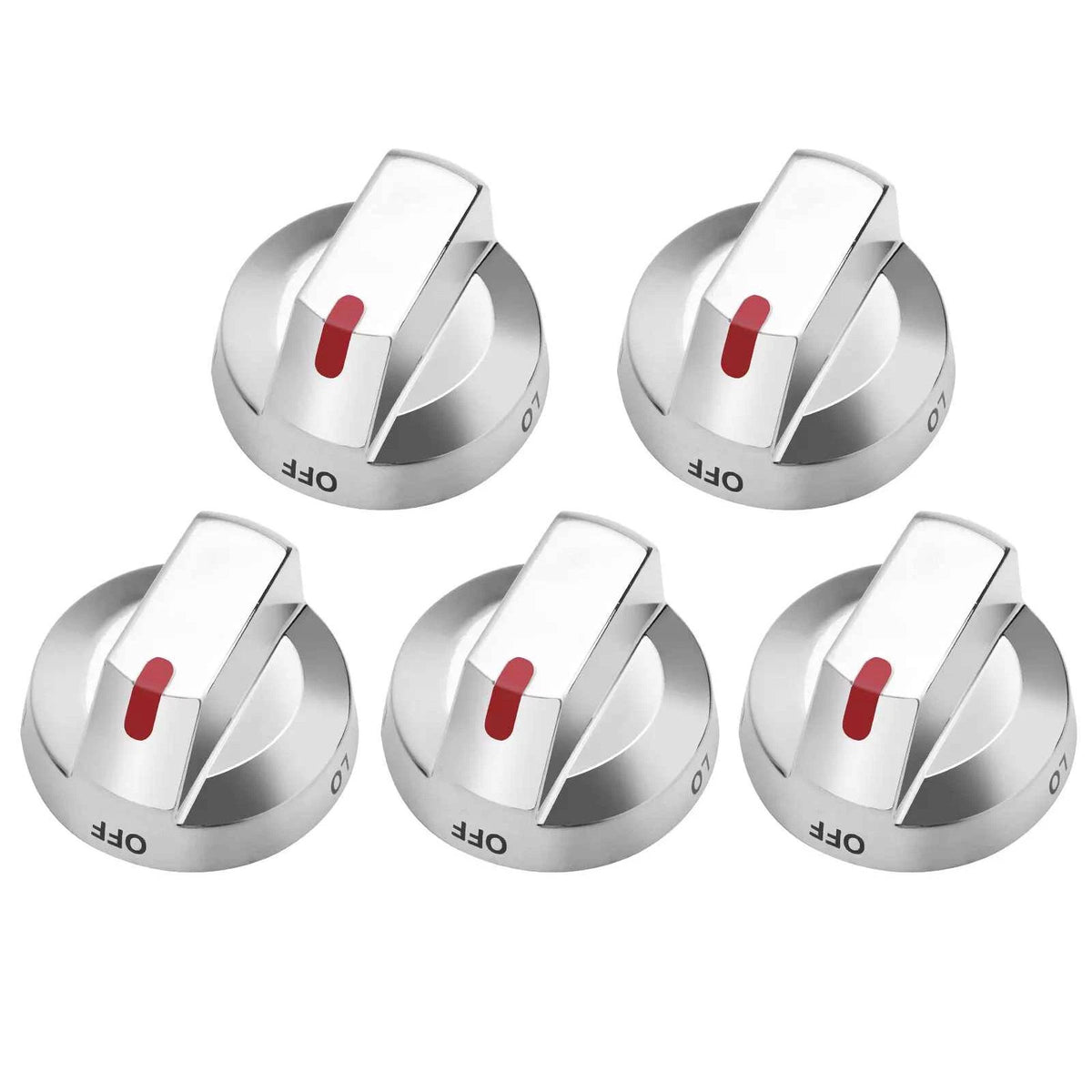 Set of 5 Burner Dial Knobs for Samsung Gas Stove