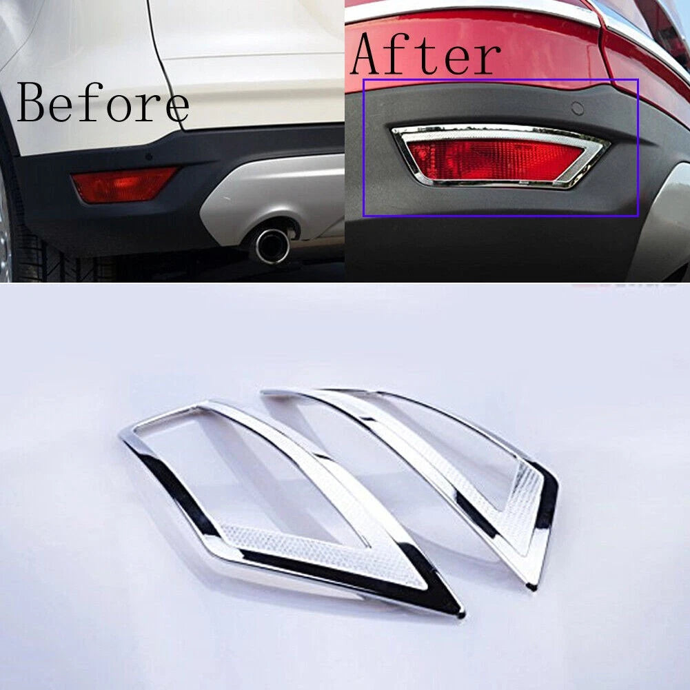 Chrome Rear Fog Light Cover Trim for Ford Escape (2013–2019)