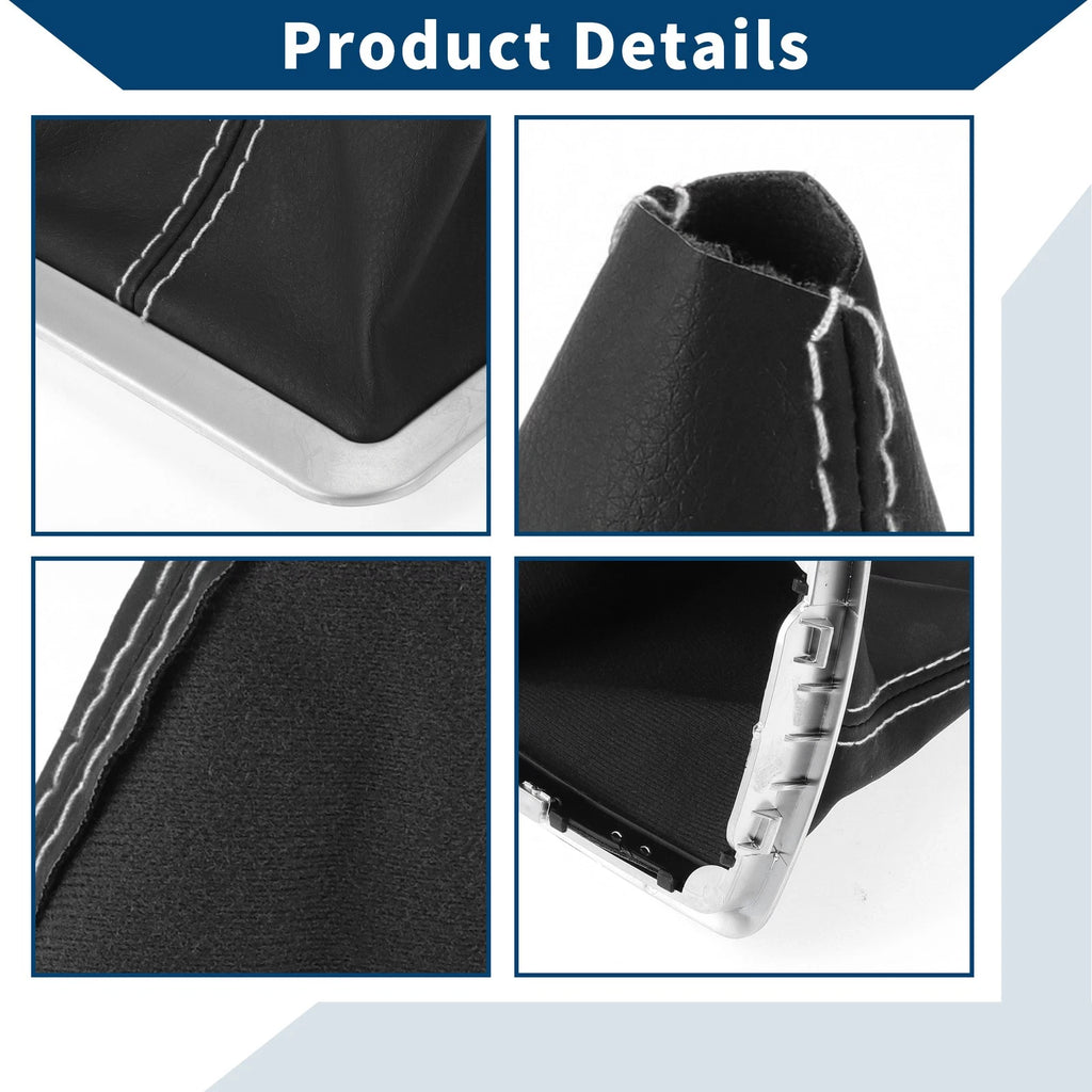 1 Pc Gear Shift Gaiter for Ford Focus MK2 (2004–2012) Black White Leather