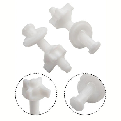 2X Toilet Seat Repair Kit Hinges for Bathroom