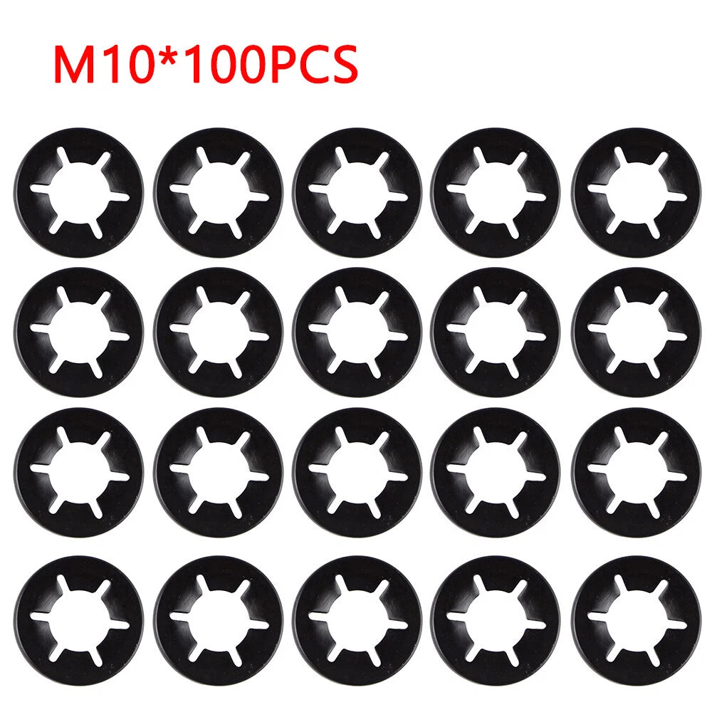 Push On Locking Washers Starlock Clips Kit for Metric Shaft