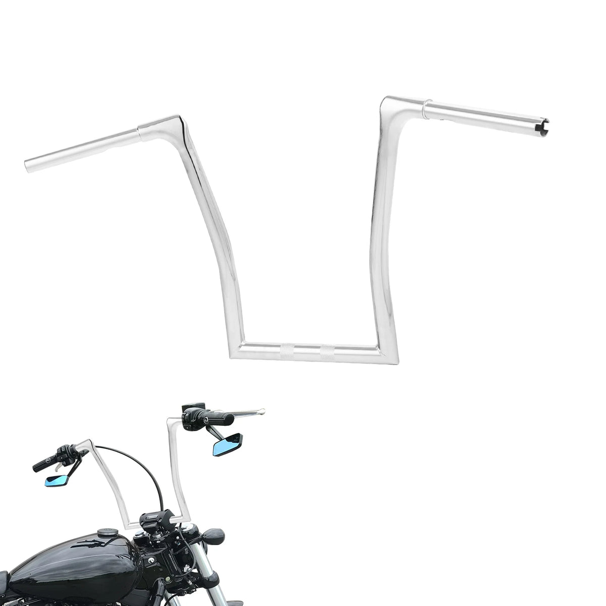 15" Rise Ape Hanger Handlebar for Harley Road King Fat Boy (2018–2023)