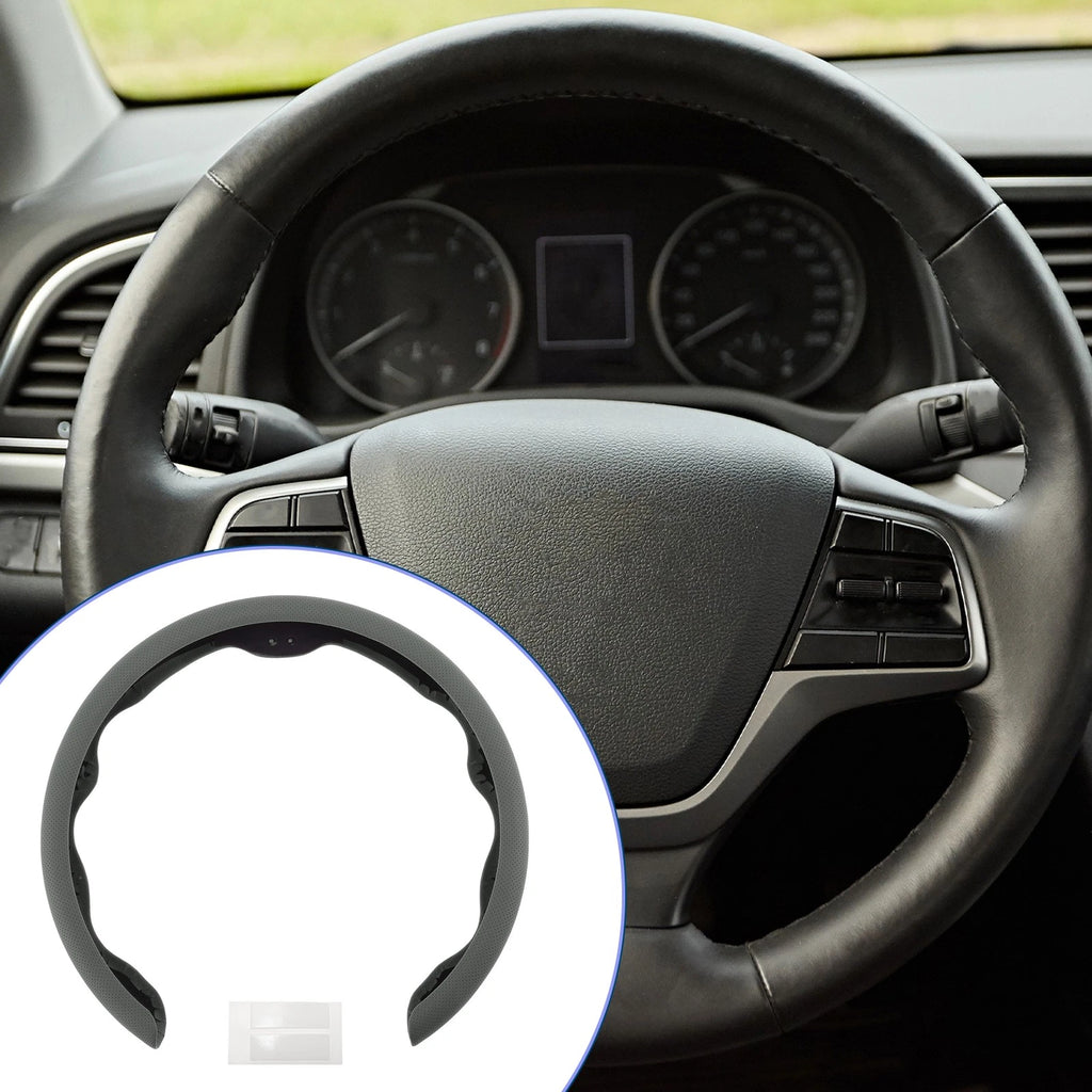 PU Artificial Leather Steering Wheel Cover for Universal Fit (14.96")