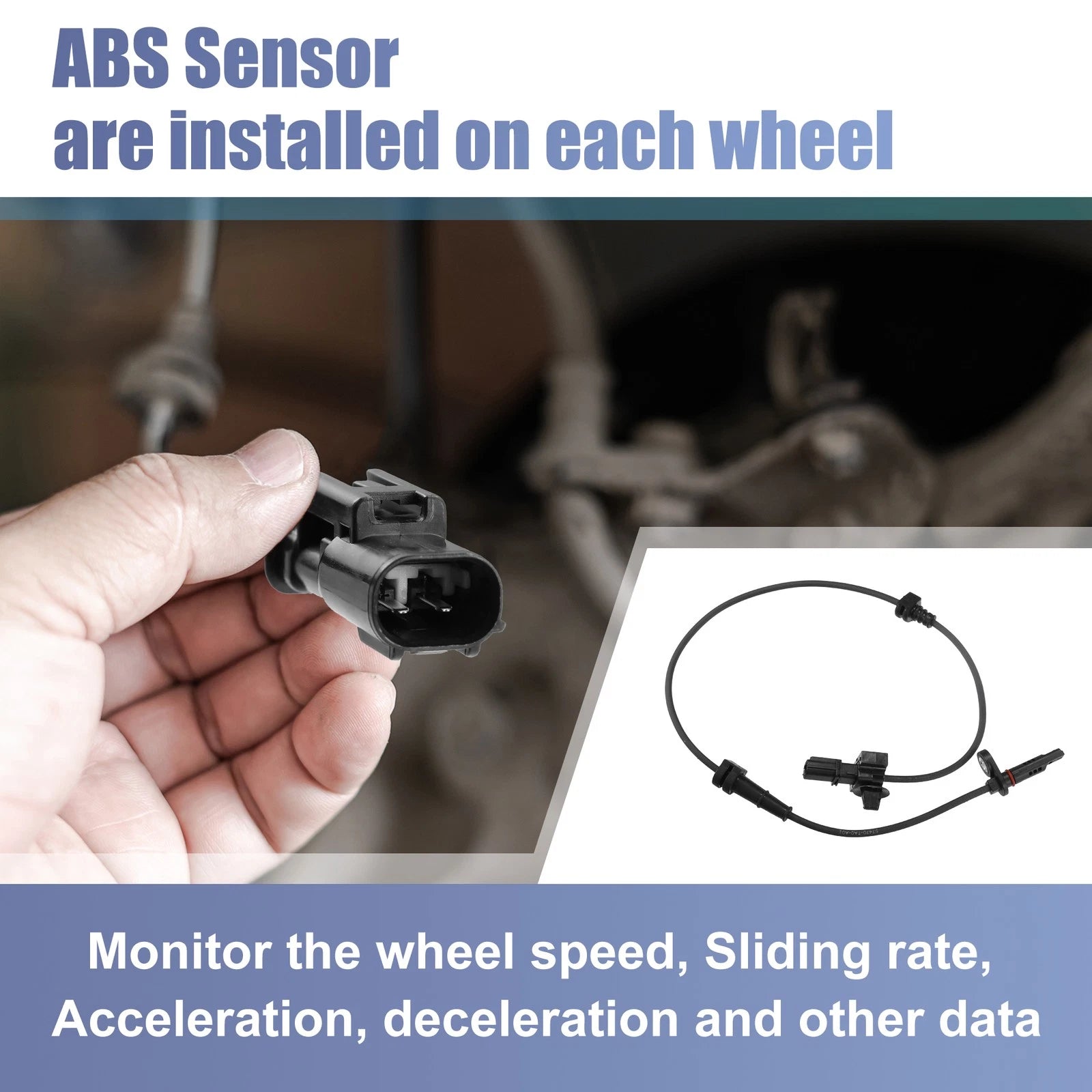 ABS Sensor Rear Left Right Replacement for Honda Accord (2008–2012)