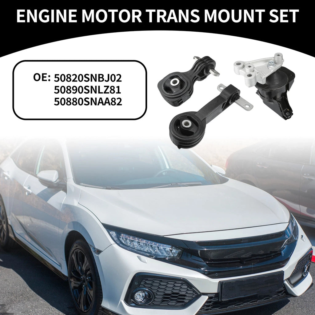 Engine Motor Mount Replacement for Honda Civic 1.8L (2006–2010) Set