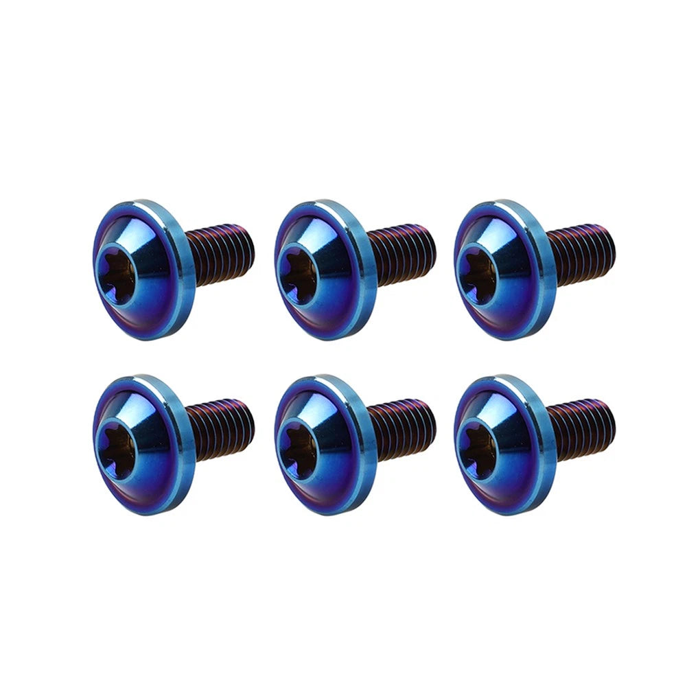 6pcs M5x30mm Titanium Alloy Torx Head Bolts for Motorcycle