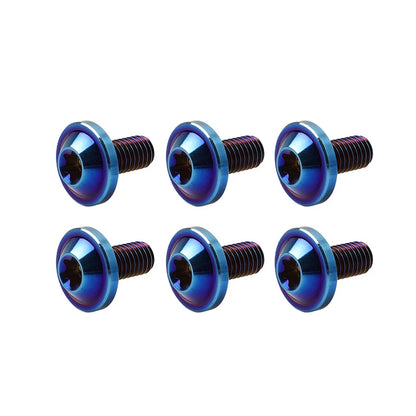6pcs M5x30mm Titanium Alloy Torx Head Bolts for Motorcycle