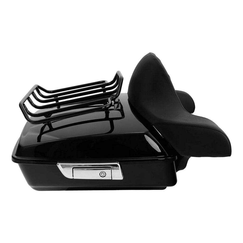 Chopped Trunk Backrest Rack & Mount for Harley Touring (1997–2008)