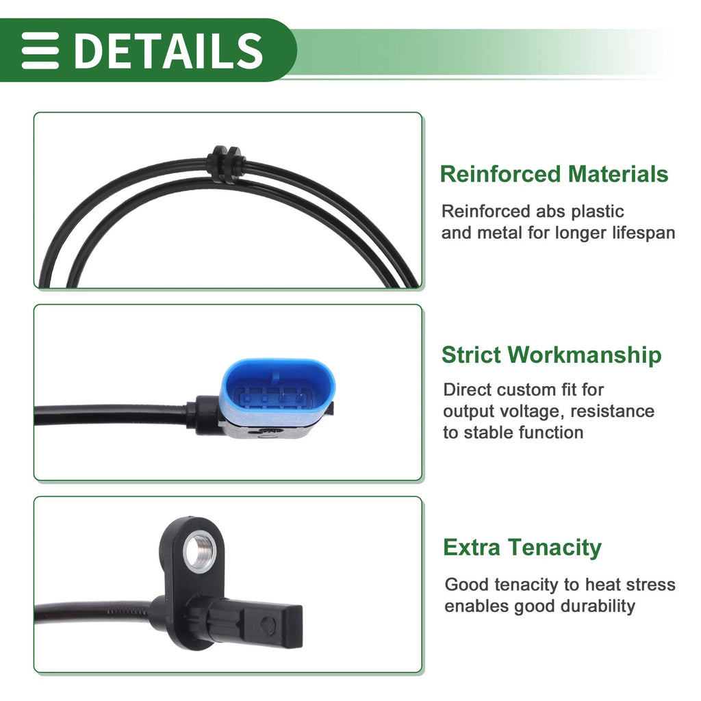ABS Wheel Speed Sensor Replacement for Mercedes-Benz CLA250 Left Rear (2014–2019)