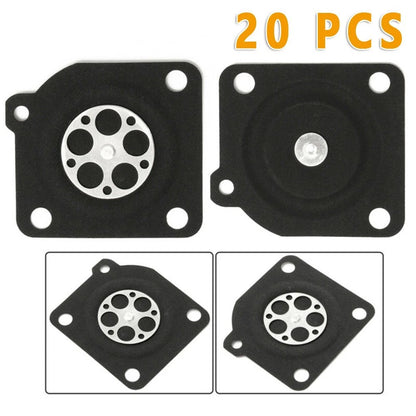 20PCS Metering Diaphragm for Carburetor (1'' x 1.2'')
