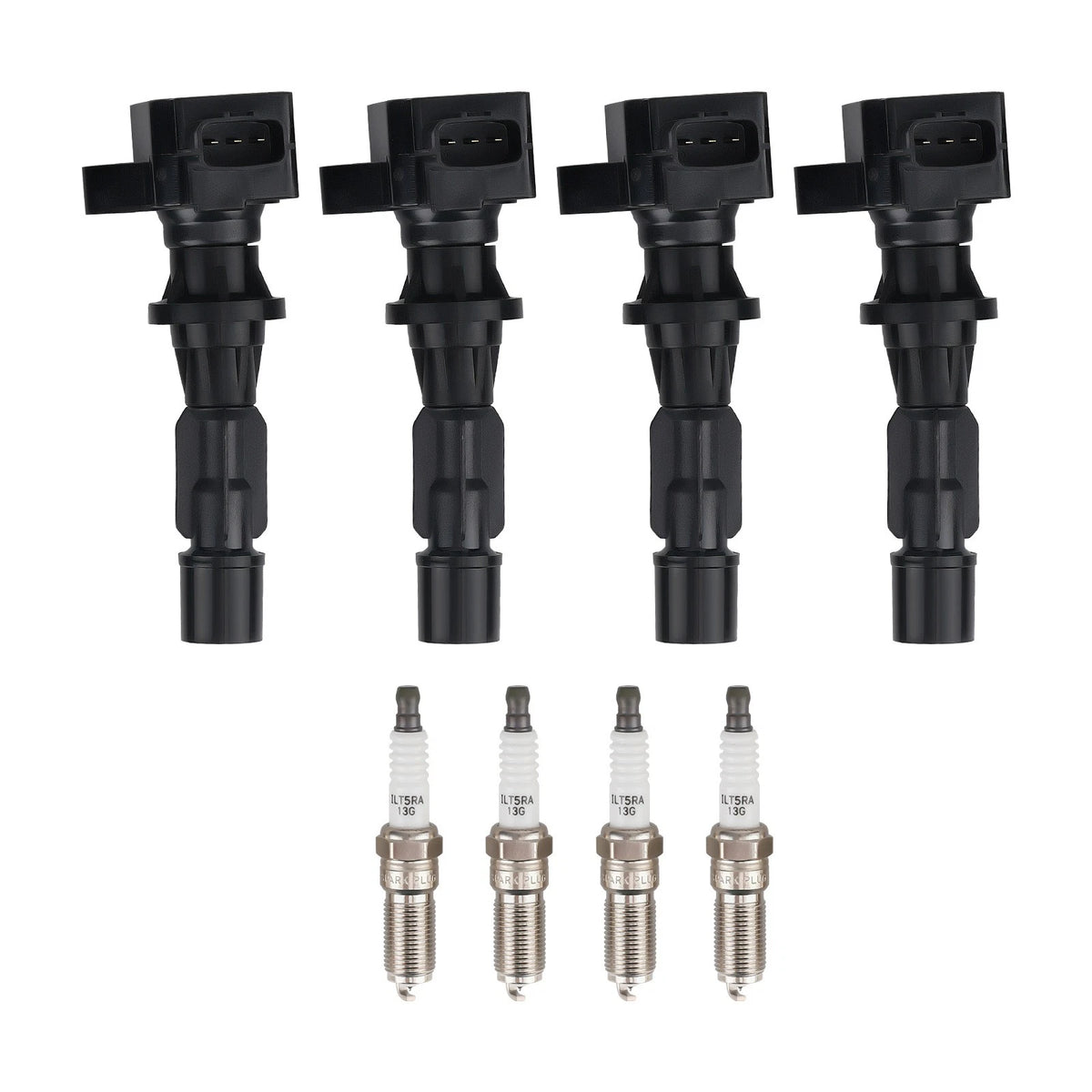 Set of 4 Ignition Coils + Spark Plugs for Mazda 3 6 CX-7 (2004–2013) UF540