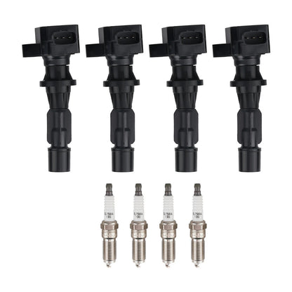 Set of 4 Ignition Coils + Spark Plugs for Mazda 3 6 CX-7 (2004–2013) UF540