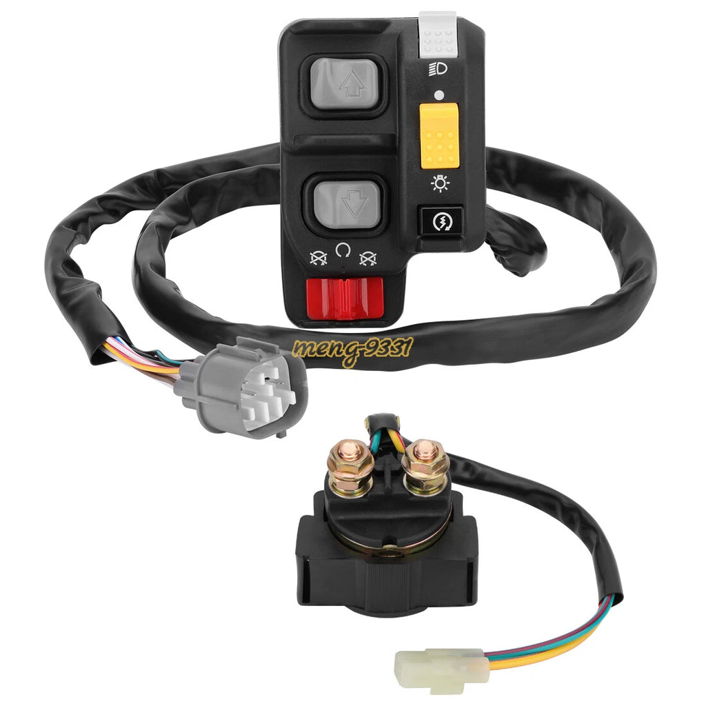 Handlebar Switch & Starter Relay for Honda Rancher 400 TRX400FA/400FGA (2004–2007)