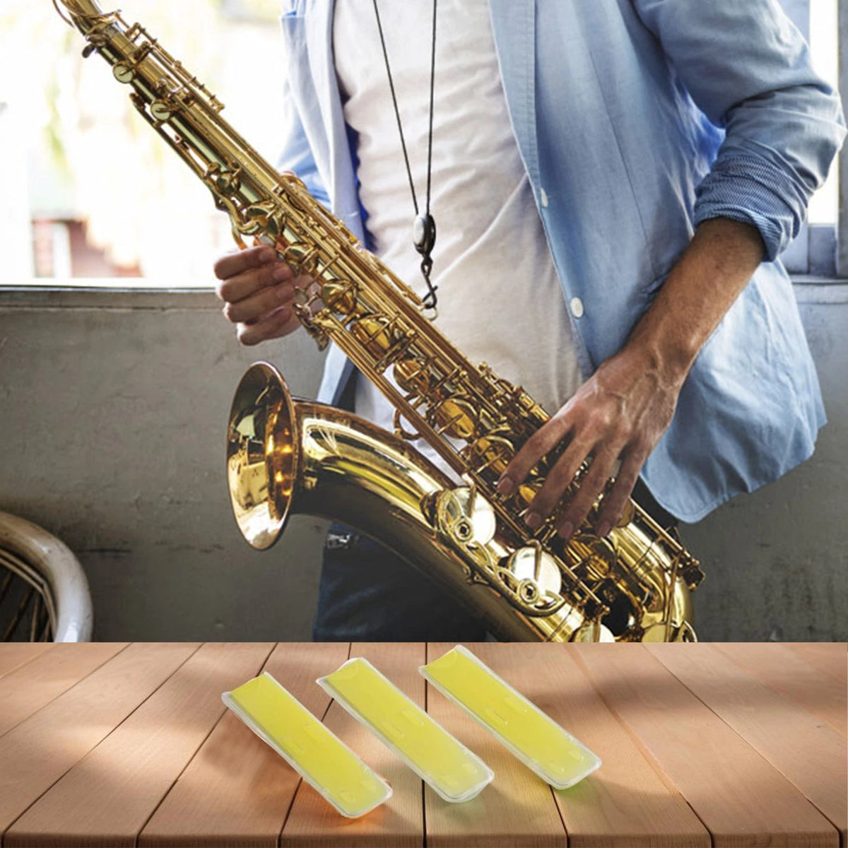 3-Pack Resin Reeds for Alto Saxophone (Strength 1.5)