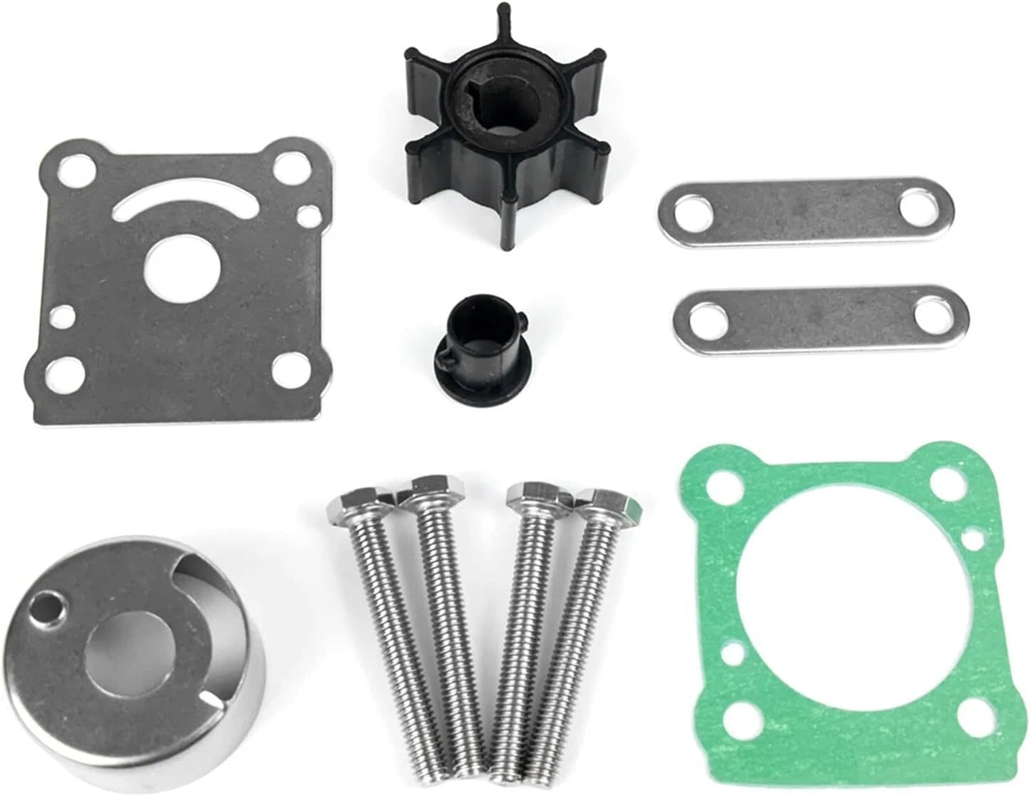 Water Pump Impeller Kit for Yamaha 6-8 HP (18-3460, 6G1-W0078-A1-00, 6N0-W0078-A0-00)