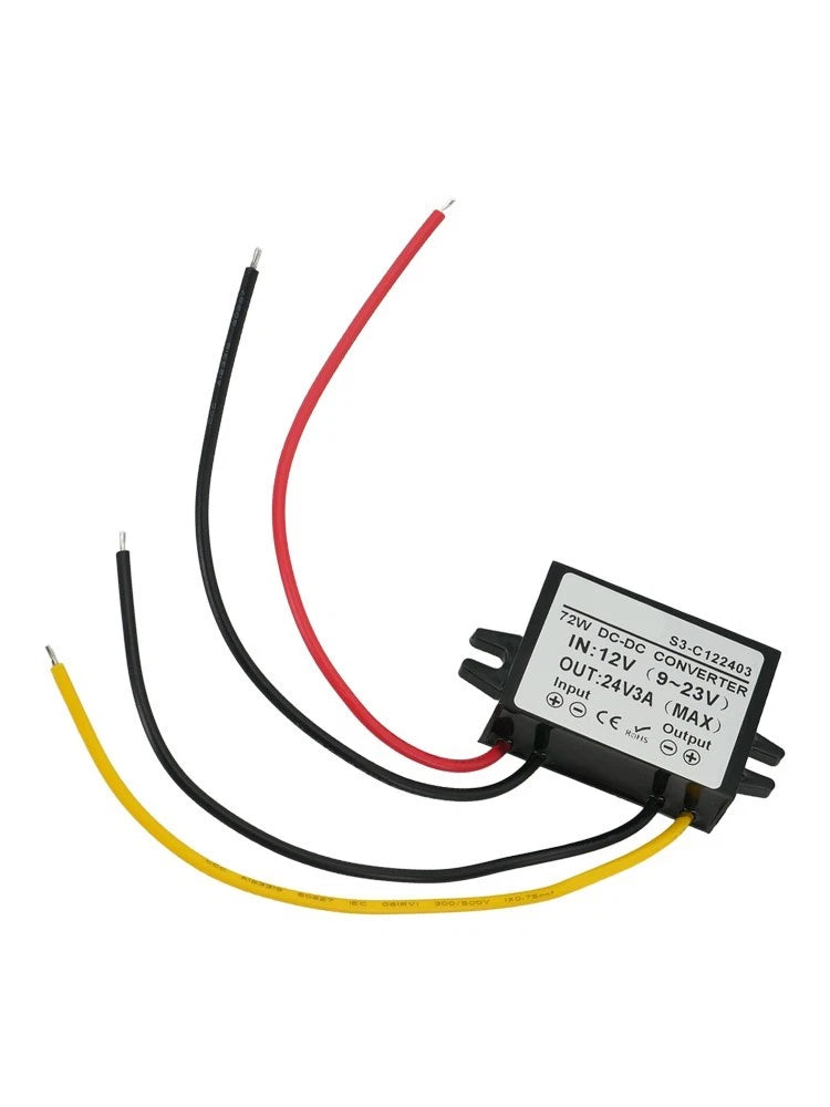 High Efficiency DC Converter 12V to 24V with Smart Protection Features