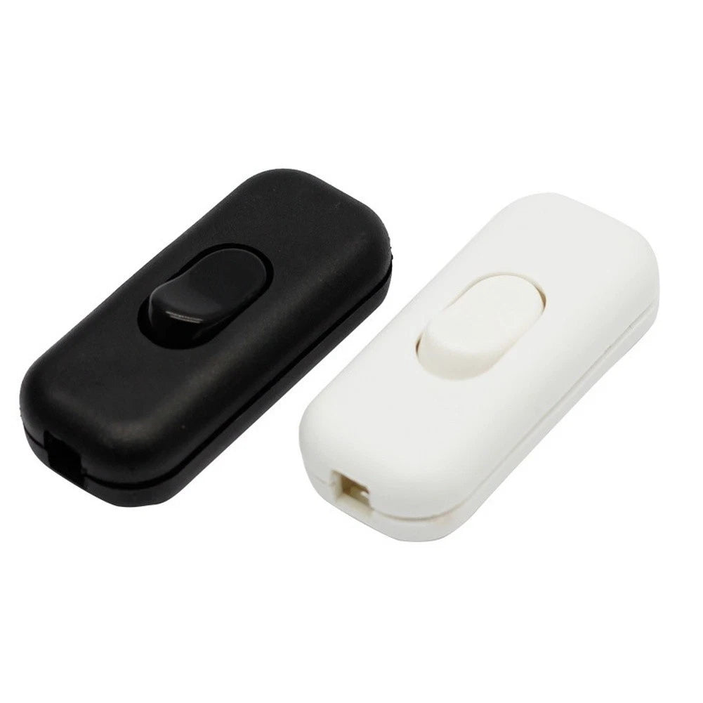 Double Pole Inline Cord Rocker Switch 6A for CE Certified Use