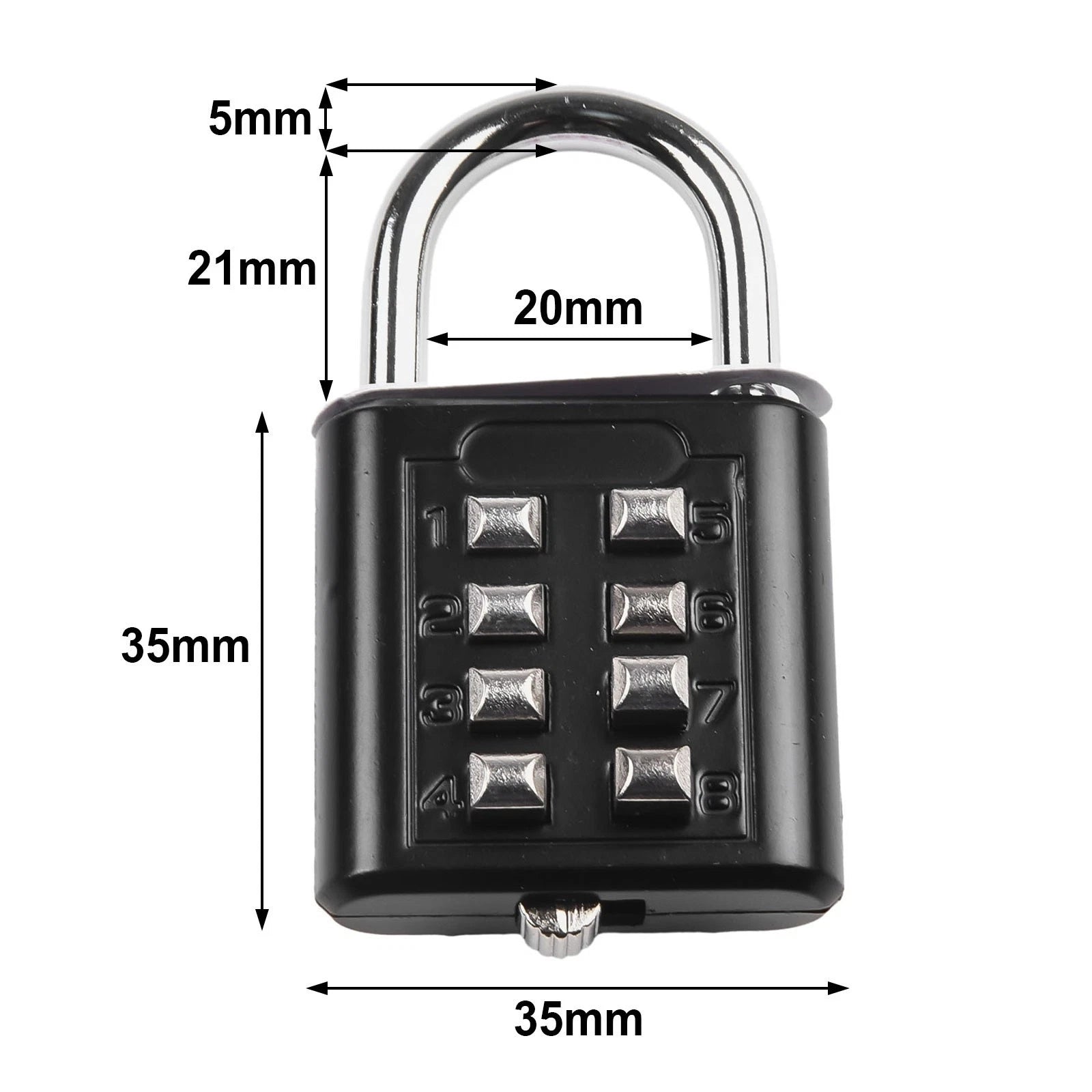 Combination Padlock for Suitcase (Zinc Alloy)