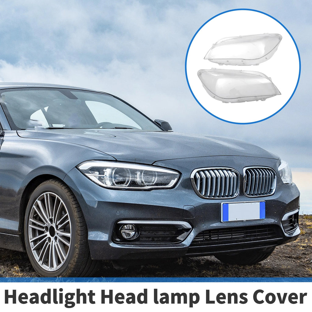 Headlight Lens Cover Pair Front Left Right for BMW 740i (2016–2018)
