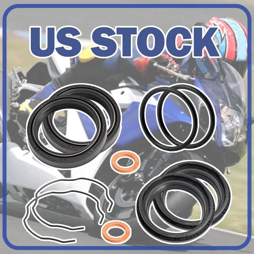 Front Fork Shock Absorber Oil Seal Kit for Suzuki GSXR1000 (2005–2008), GSX1300R (2008–2015)